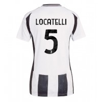 Fotballdrakt Dame Juventus Manuel Locatelli #5 Hjemmedrakt 2024-25 Kortermet